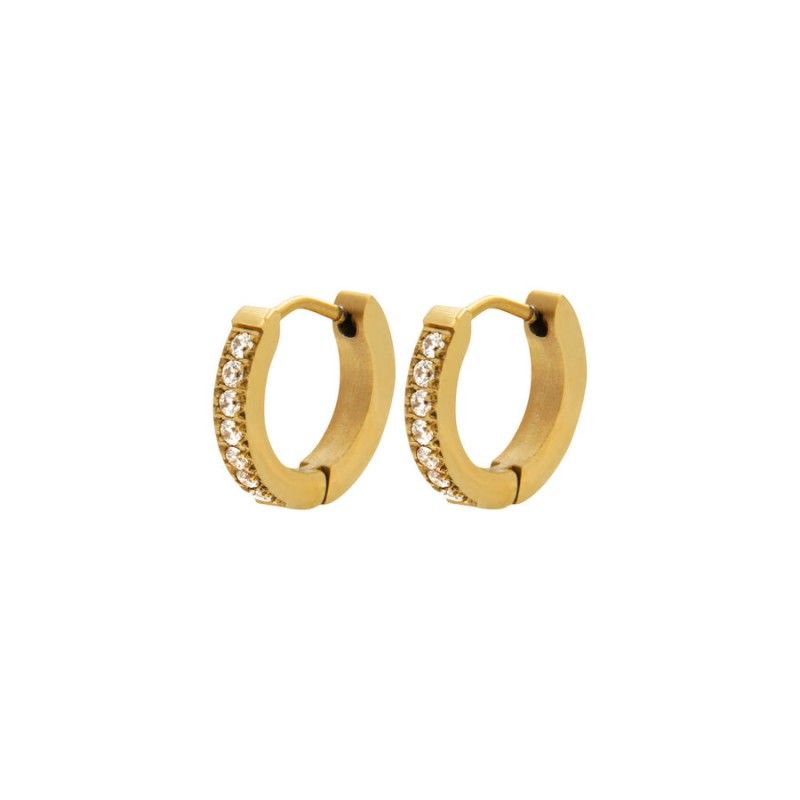 Waterproof  Earring Gold 13mm - 3w3012 - Diest