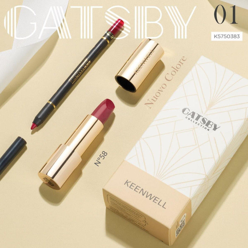 Gatsby Pack 1: Lipstick nr 58  met gratis lipliner nr 21 - Londerzeel