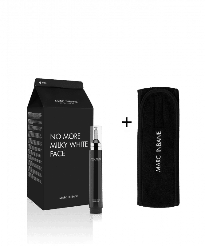 Set N°3 No More More Milky White Face  Tanning Drops 15ml - Gratis Headband