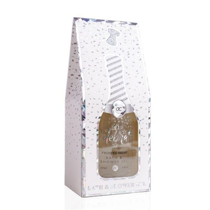 Douchegel 120ml Let's Celebrate in Champagne Bottle Look zwart - Lier