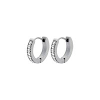 Waterproof Huggies Earring Silver 13mm-3c3013 - Diest