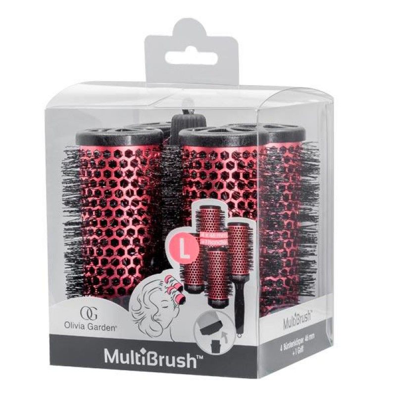 Olivia Garden MultiBrush Set Roze, Ø 46 mm - Diest