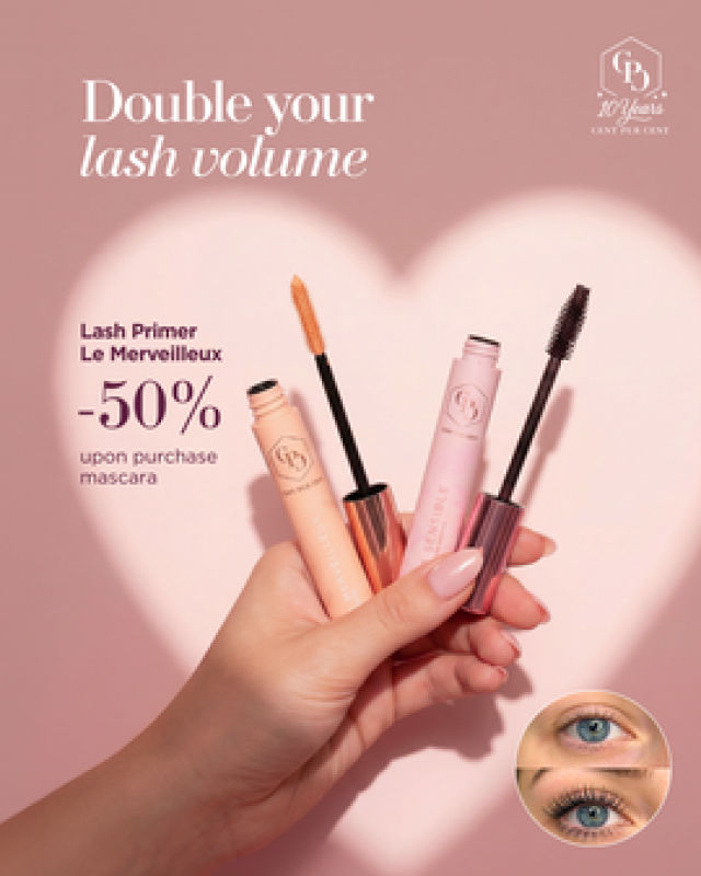 CPC Maart actie: Mascara naar keuze + Lashprimer aan -50%