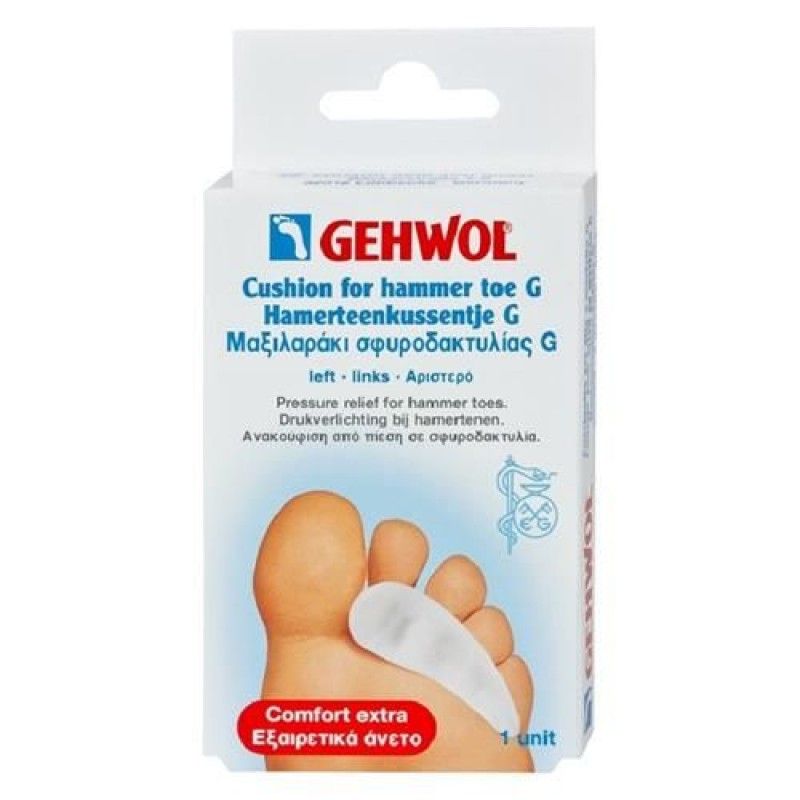 Gehwol hamerteenkussen gel links