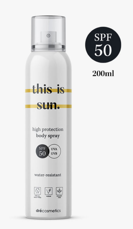 this is sun high protection body spray SPF50  - 200ml - Moorsele