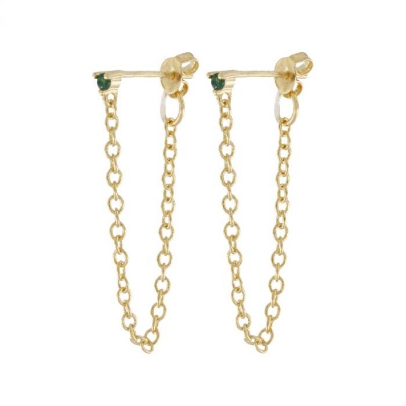 Post Chain Green 18K Gold Plating - Diest