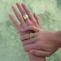 Waterproof Twist Ring Gold  SMALL - 1W1012‐S - Diest