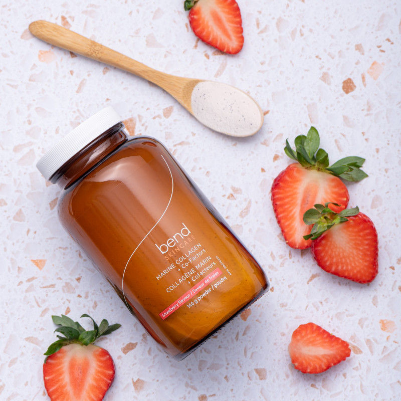 Bend - Marine Collagen + Co-factors - Strawberry Flavour 146g										 - 