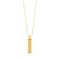   Vanity Rectangle Necklace Gold Plating 9c6743 - Diest