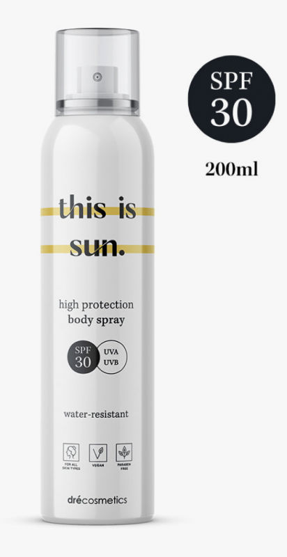 this is sun high protection body spray SPF30 - Moorsele