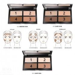 CONTOURING & STROBING PALETTE - 3 - Herent