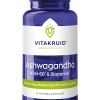 Ashwagandha KSM-66® & Bioperine® - 90 vega capsules - Herzele