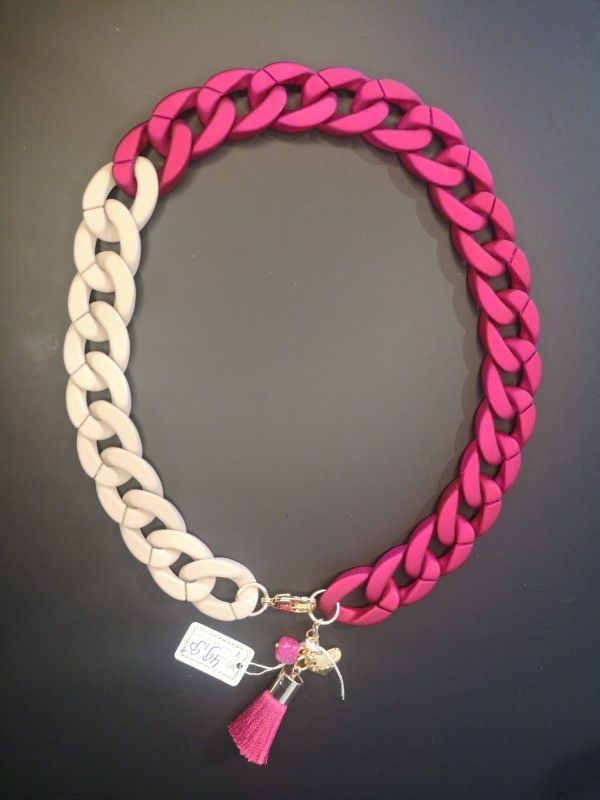 Donna Necklace - pink/ecru - Diest