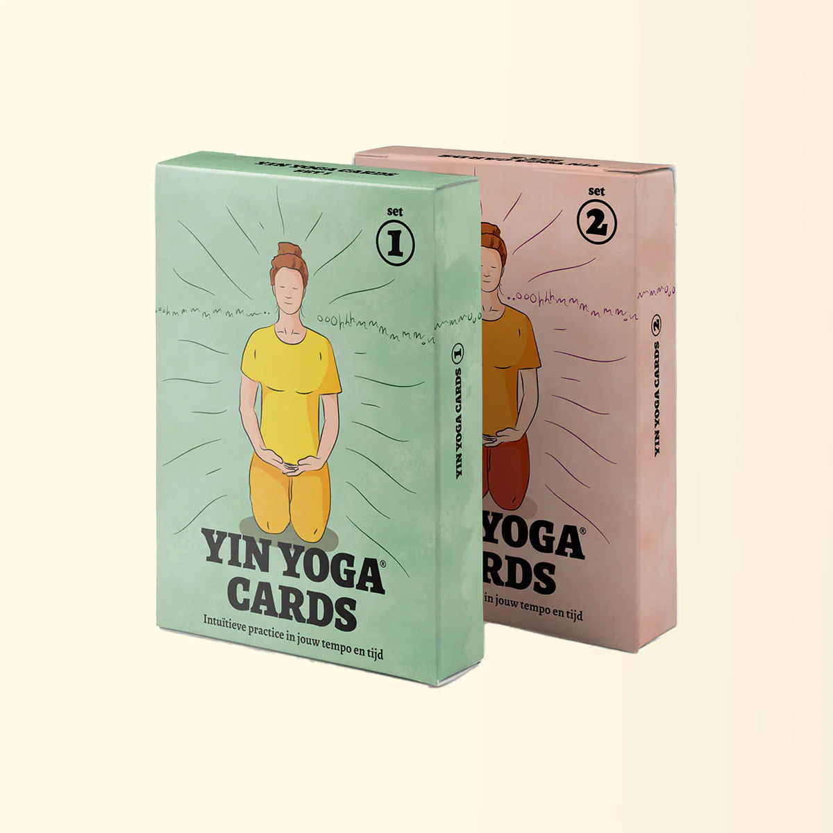 Combideal Yin Yoga kaarten - set 1 (basisset + set 2 (uitbreidingsset) - Herzele