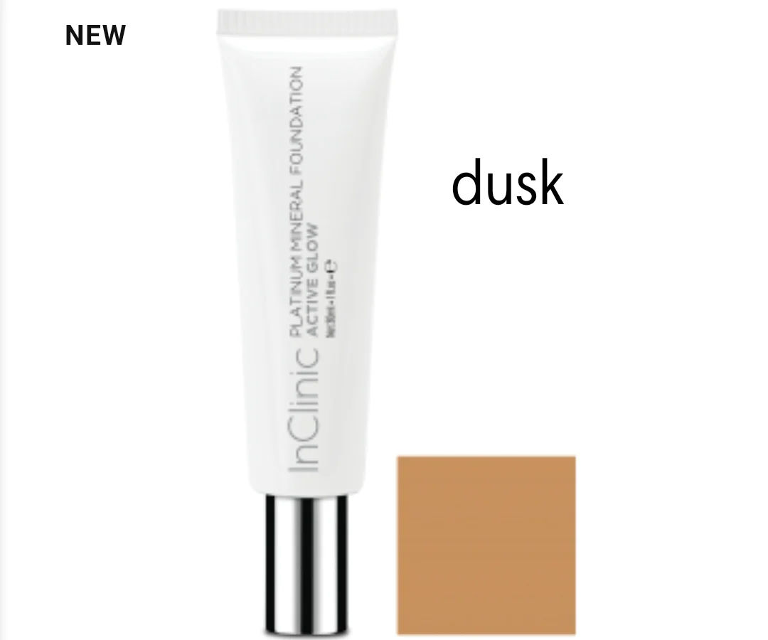 Platinum mineral foundation active glow - dusk - Herent