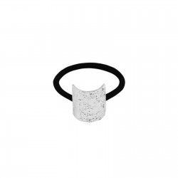 hair elastic textured - rhodium plating - Diest