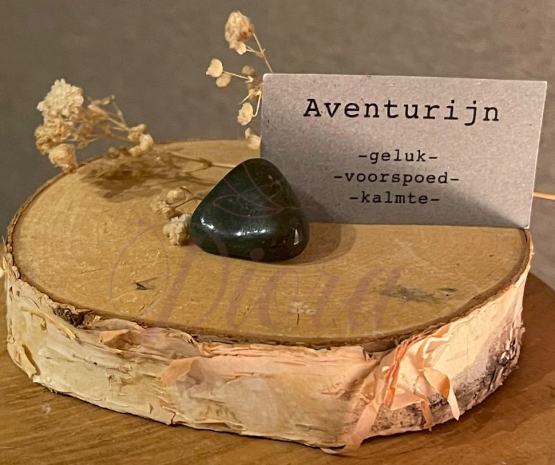 Aventurijn in stoffen zakje - Bree