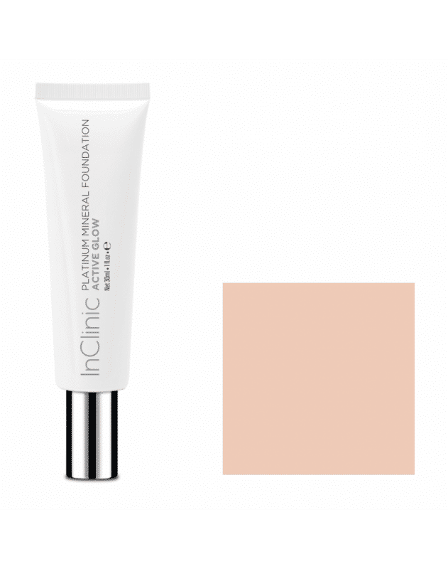 Platinum mineral foundation active glow - halo  - Herent