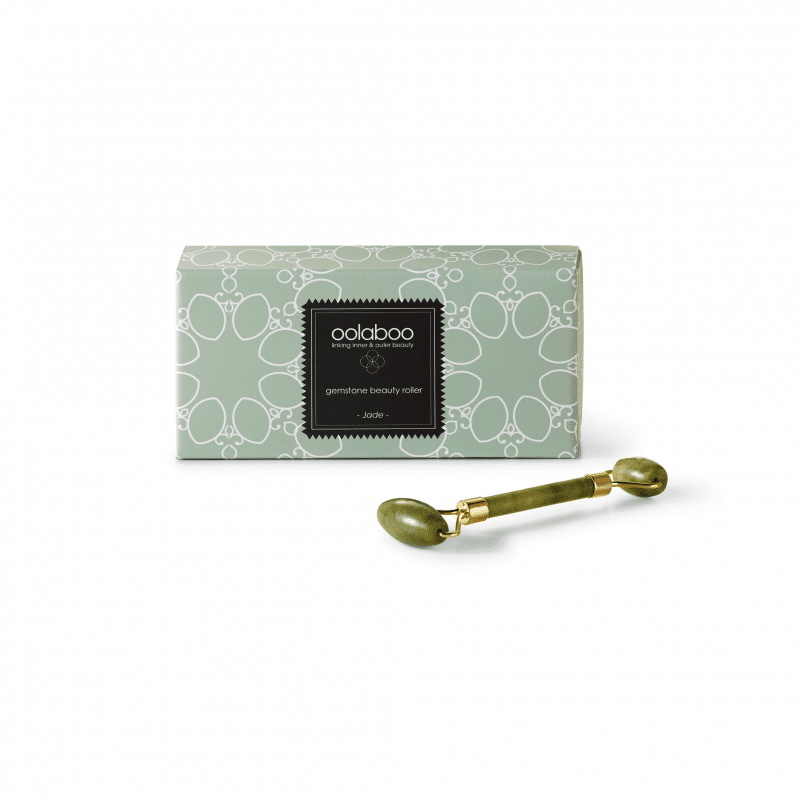 Gemstone beauty roller jade - groen - Geel