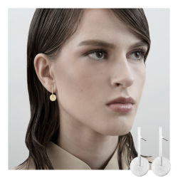 Lollipop Earring rhodium Plating 3c2423 - Diest