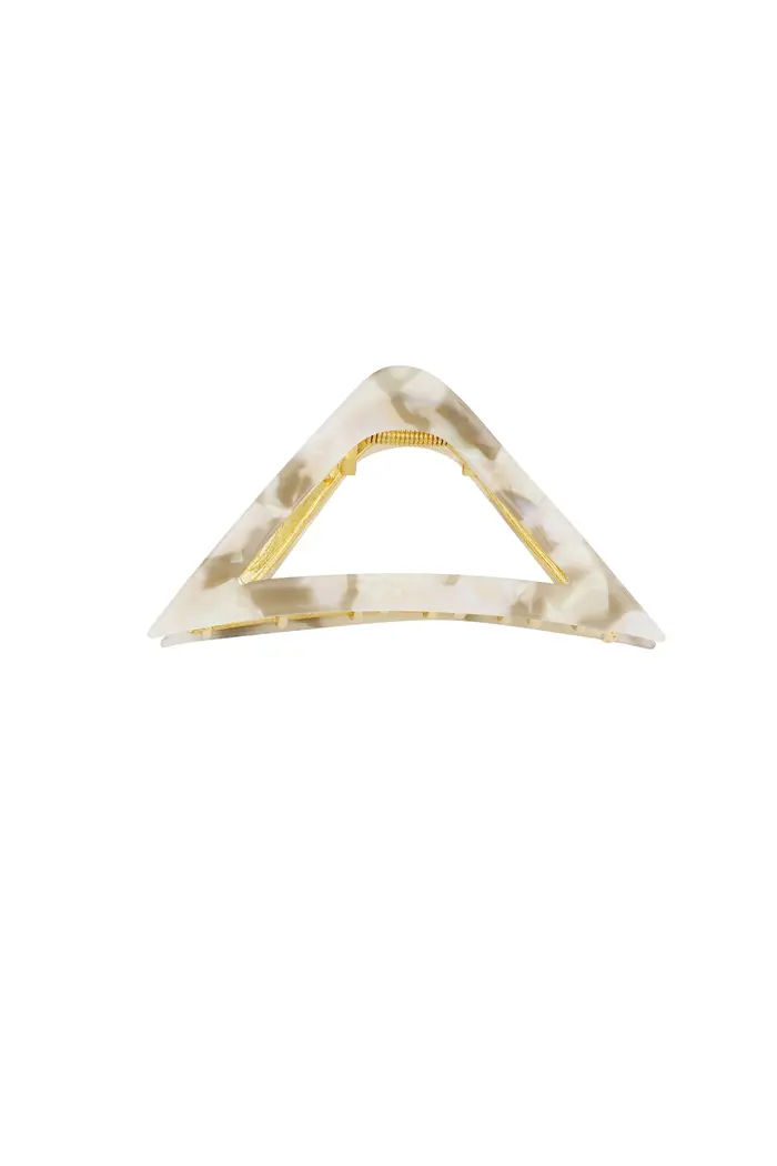 Triangle haarclip marble - grijs - Diest