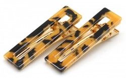 Hair Clips - Marble Brown - Diest