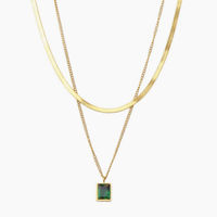 Crystal Necklace 18K Gold Plating Crystal - Diest