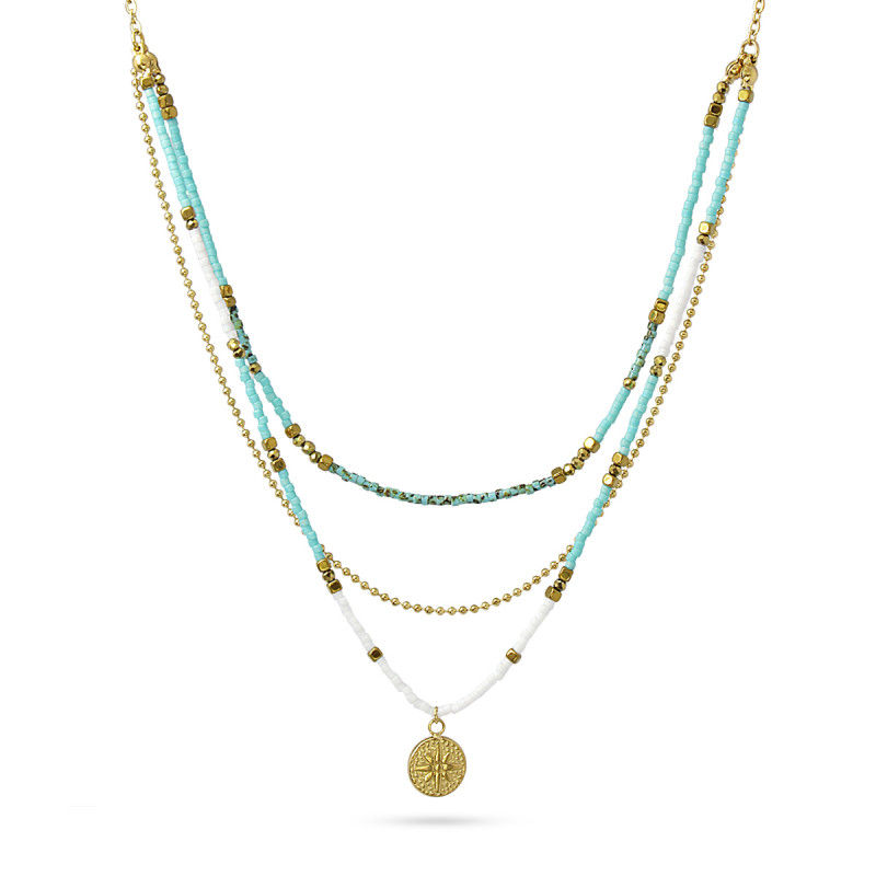 Bosch Necklace With Multicharm 3 Chains - color A1 - Diest