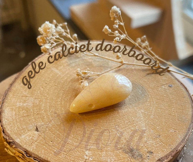 Halsketting 'Een steentje vol vreugde' Carneool - Peer