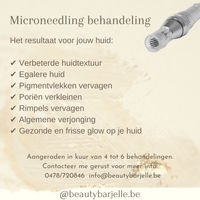 Microneedling kuur 3 + 1 GRATIS - Beringen