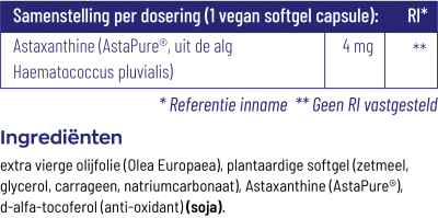 Astaxanthine - 60 softgels -  - Herzele