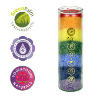 Geurkaars 7 chakra's - 21x6,6cm - Herzele