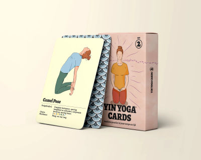 Combideal Yin Yoga kaarten - set 1 (basisset + set 2 (uitbreidingsset) - Herzele