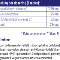 Vegan Collageen Booster tabletten - 90 tabletten - - Herzele