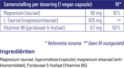 Magnesium Tauraat  - 90  tabletten -  - Herzele