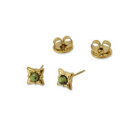 Star Shape Natural stone Earring GREEN - CPE433VER - Diest