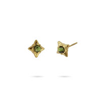 Star Shape Natural stone Earring GREEN - CPE433VER - Diest