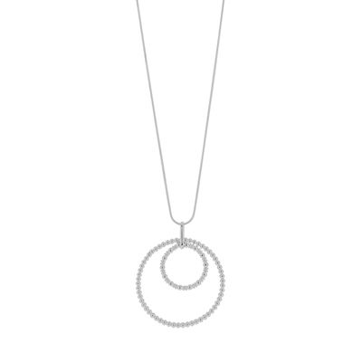 BUBBLE NECKLACE RHODIUM PLATING 9C6496 - Diest