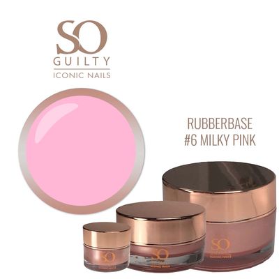 Rubber Base #6 Milky Pink - 5ml | €11.95 excl.BTW - Berlaar (Heikant)