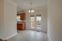 Another view of the dining area. Notice all the great light streaming in!