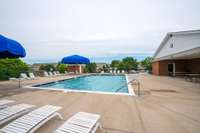 HOA fees give you access to this well kept pool and club house.