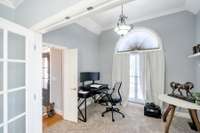 Great space off of the master that is currently used as an office. Would also make a great nursery,