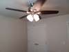 Ceiling fans with light kits, throughout the home.