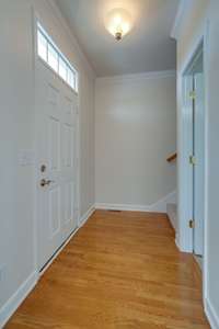 Another view of the entry foyer and front door.