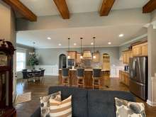 Open Floor Plan. View of Gourmet Kitchen and Breakfast Nook from the Great Room.