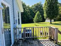 Side deck which enters into kitchen 