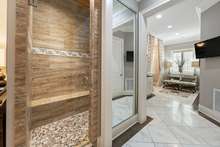 Elegant custom tile shower