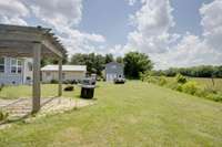 Backyard View Detached Garage and 2850 Bradyville APT