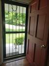 View of the front door in the living room