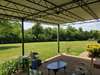 Back patio from the french doors